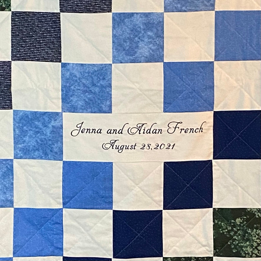 Unique Wedding Guest Book Alternative Custom Signature Quilt