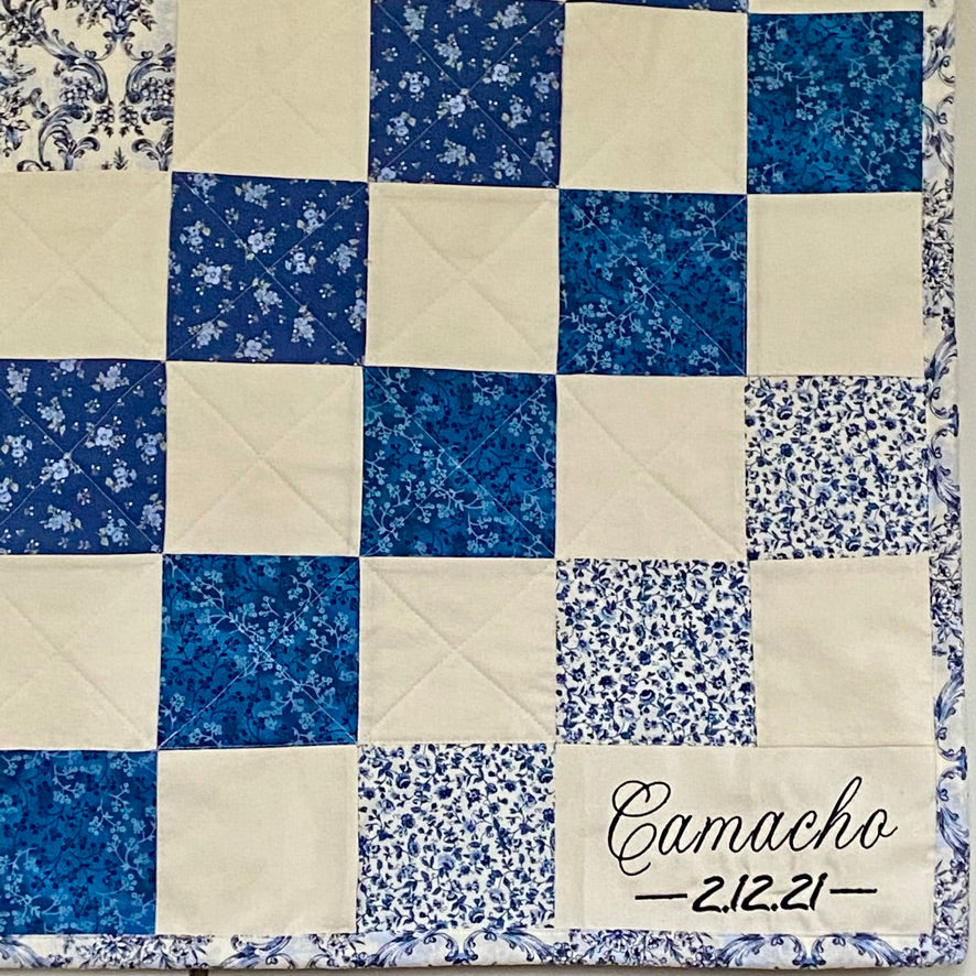 Unique Wedding Guest Book Alternative Custom Signature Quilt