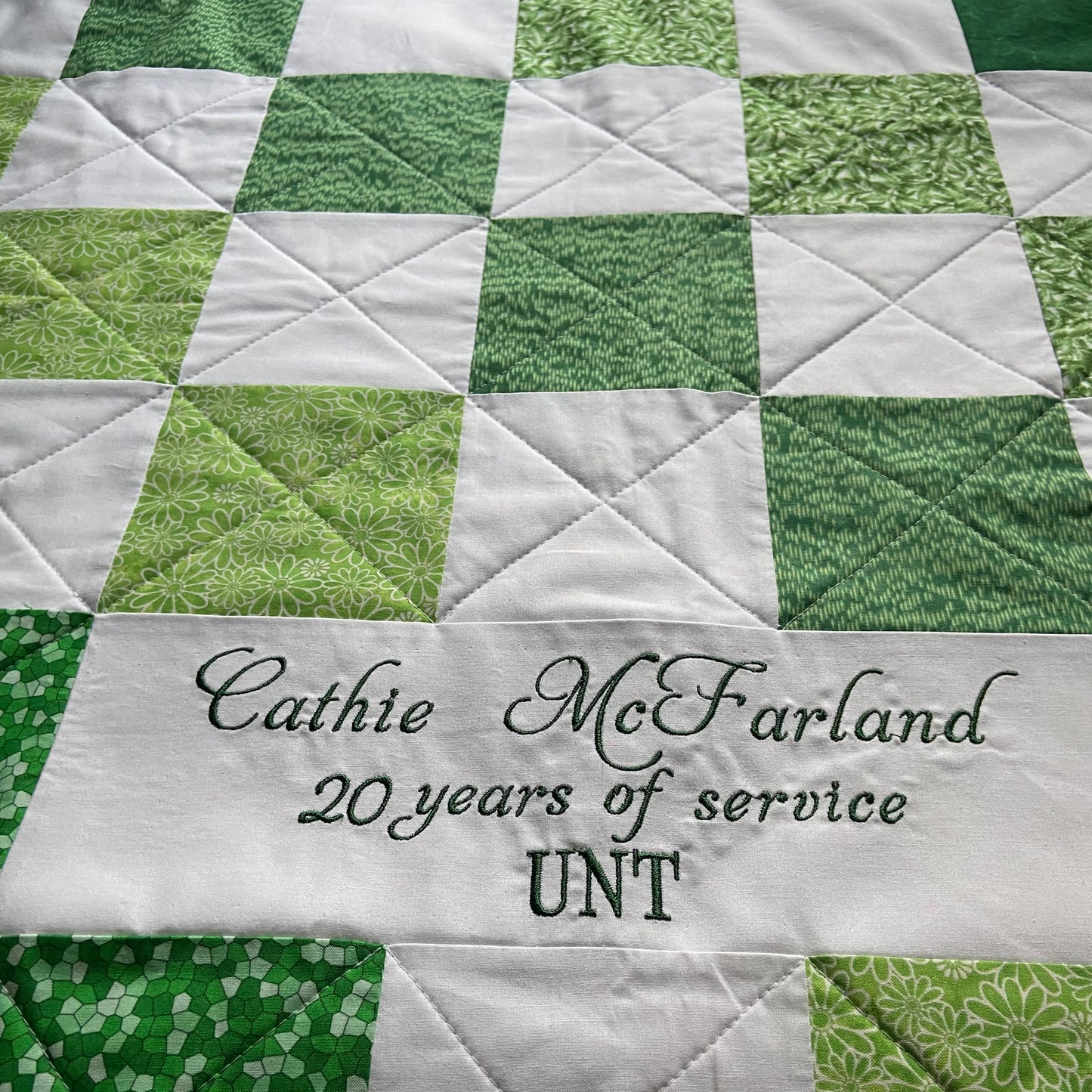 Additional Custom Embroidery Or Monogram to Personalize Quilt