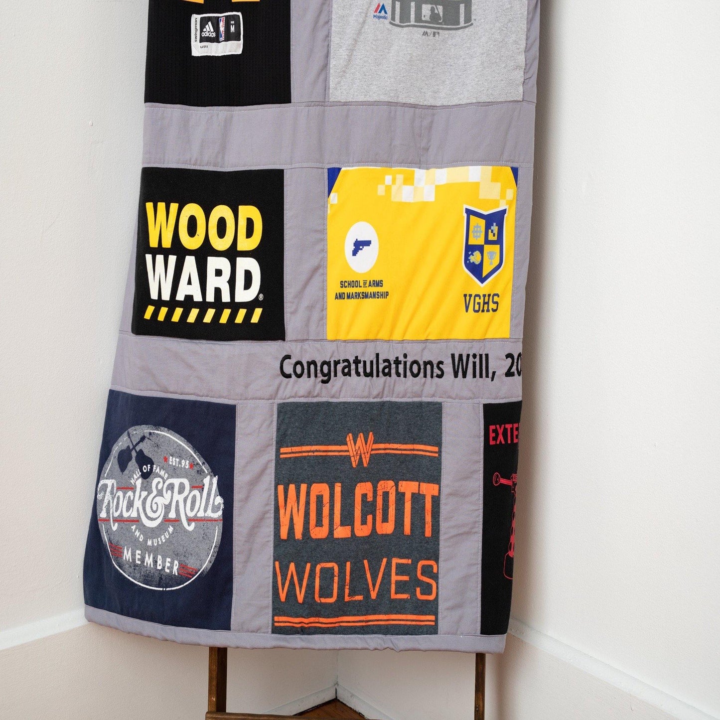 T Shirt Quilt Made from Your Clothing. Custom Memorial Blanket or Tshirt Quilt for Personalized Gift. - The Best Seamstress