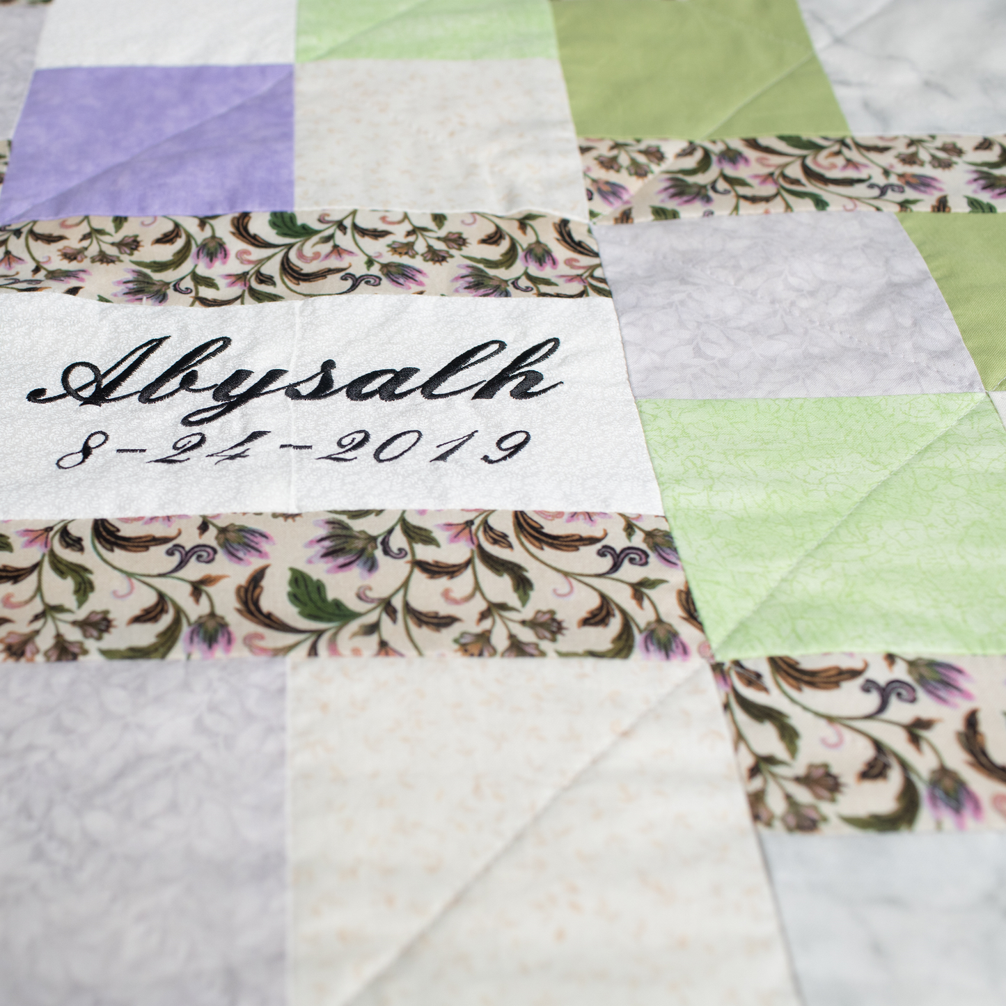 Custom Guest Book Alternative Signature Quilt for Bridal Shower Gift - The Best Seamstress