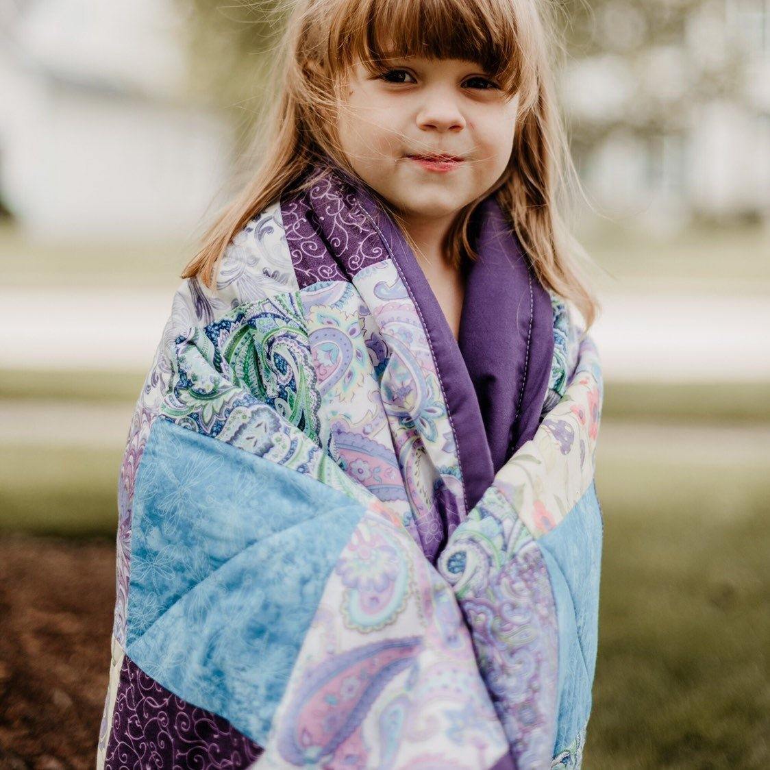 Lavender clearance baby quilt