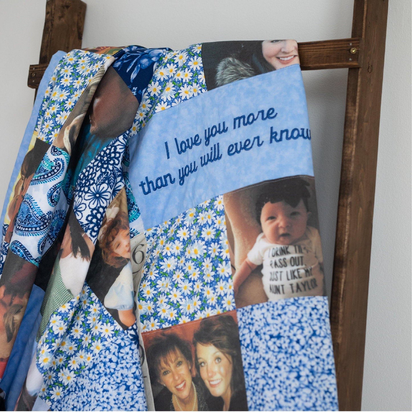 Custom Photo Memory Quilt With Your Pictures and Choice of Fabric - The Best Seamstress