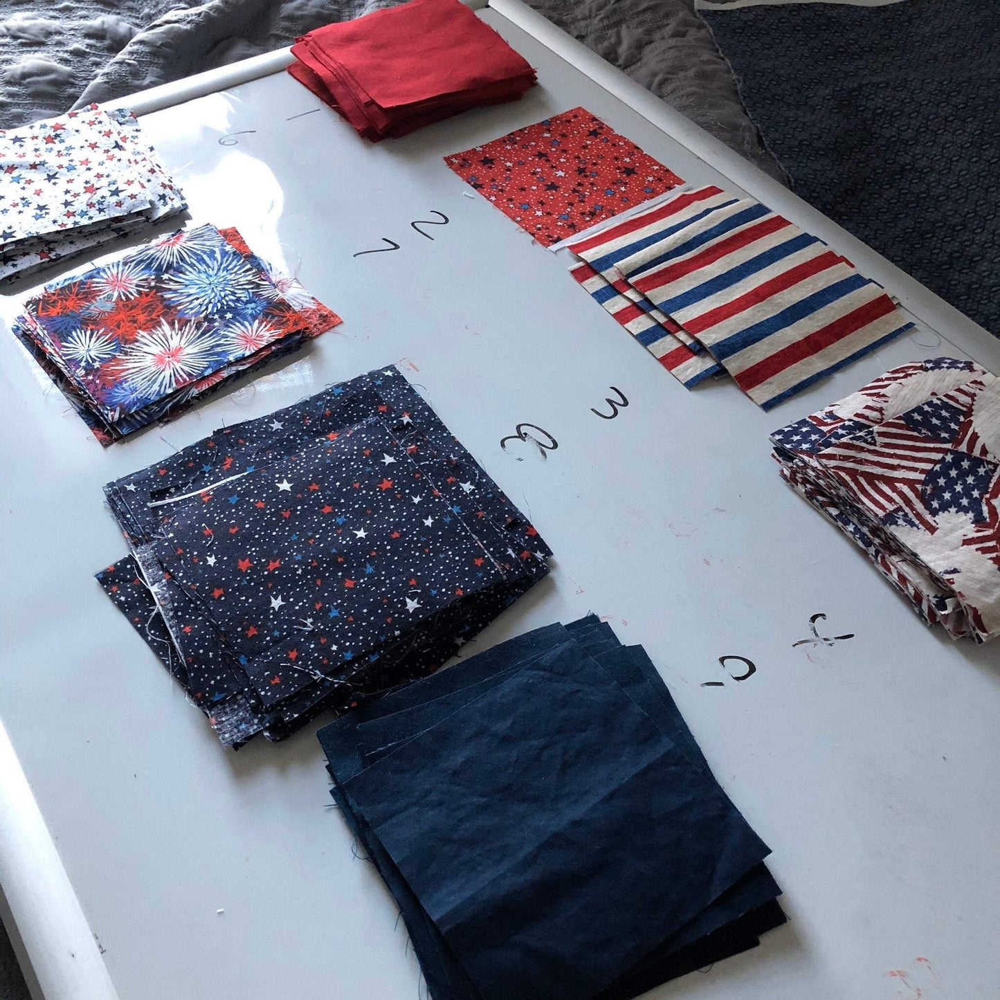 Patriotic American Flag Quilt Military Wall Art Blanket for Firefighter Gift - The Best Seamstress
