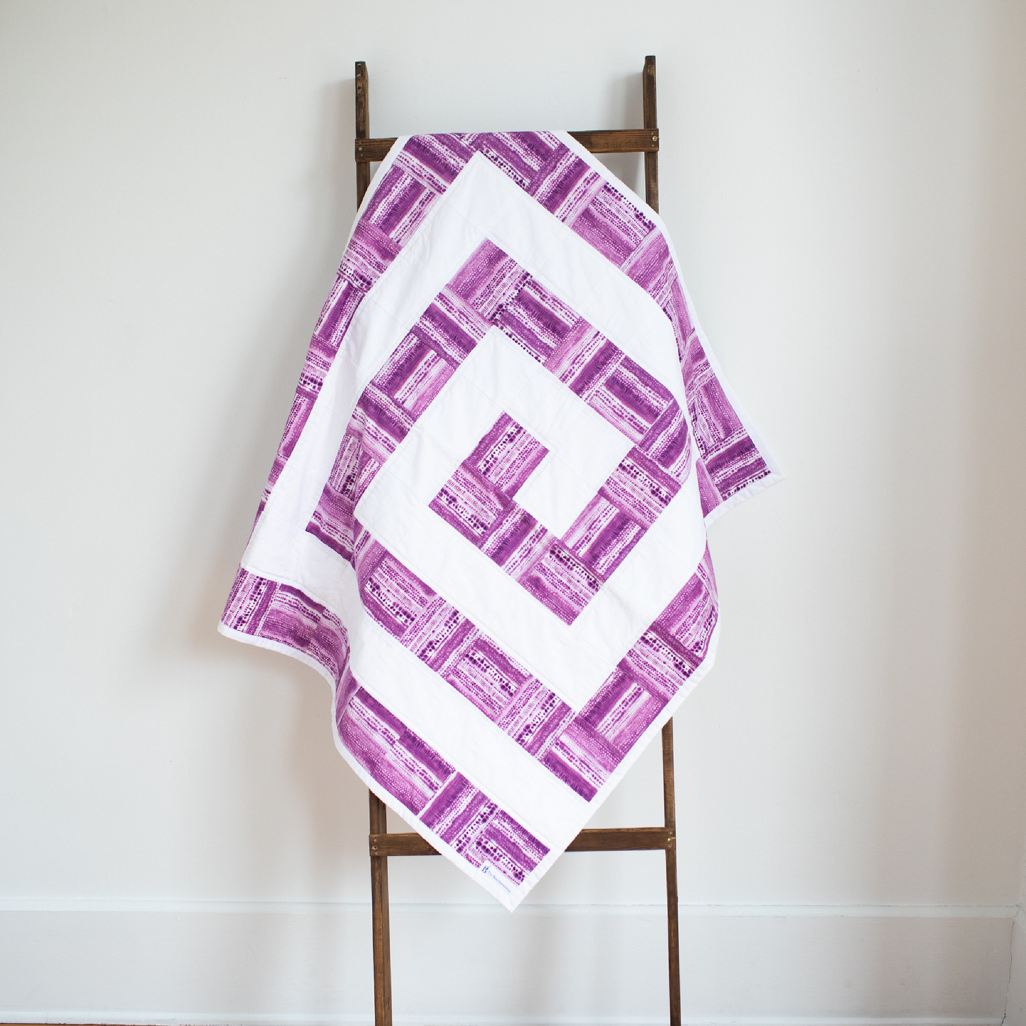 Baby Girl Geometric Quilt for Monochrome Nursery Can Be Embroidered - The Best Seamstress