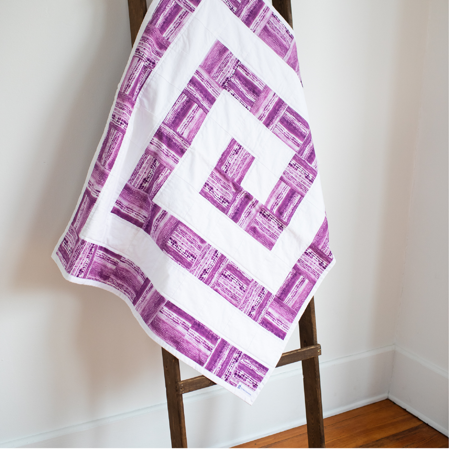 Baby Girl Geometric Quilt for Monochrome Nursery Can Be Embroidered - The Best Seamstress